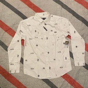 Salty Crew Topwater Long Sleeve Shirt (Size L)